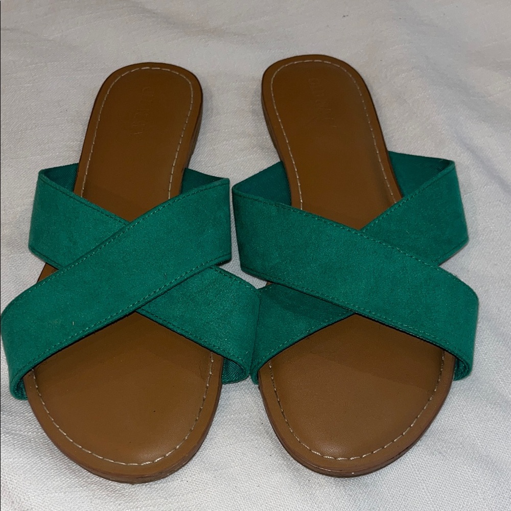 Elegant Green Women's Sandals